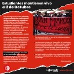 Estudiantes mantienen vivo el 2 de Octubre