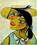 Pablo Picasso. Mujer con cuello de arminŢo (Olga). Oěleo sobre tela. 61 x 50 cm. 1923. Coleccioěn particular. (1)