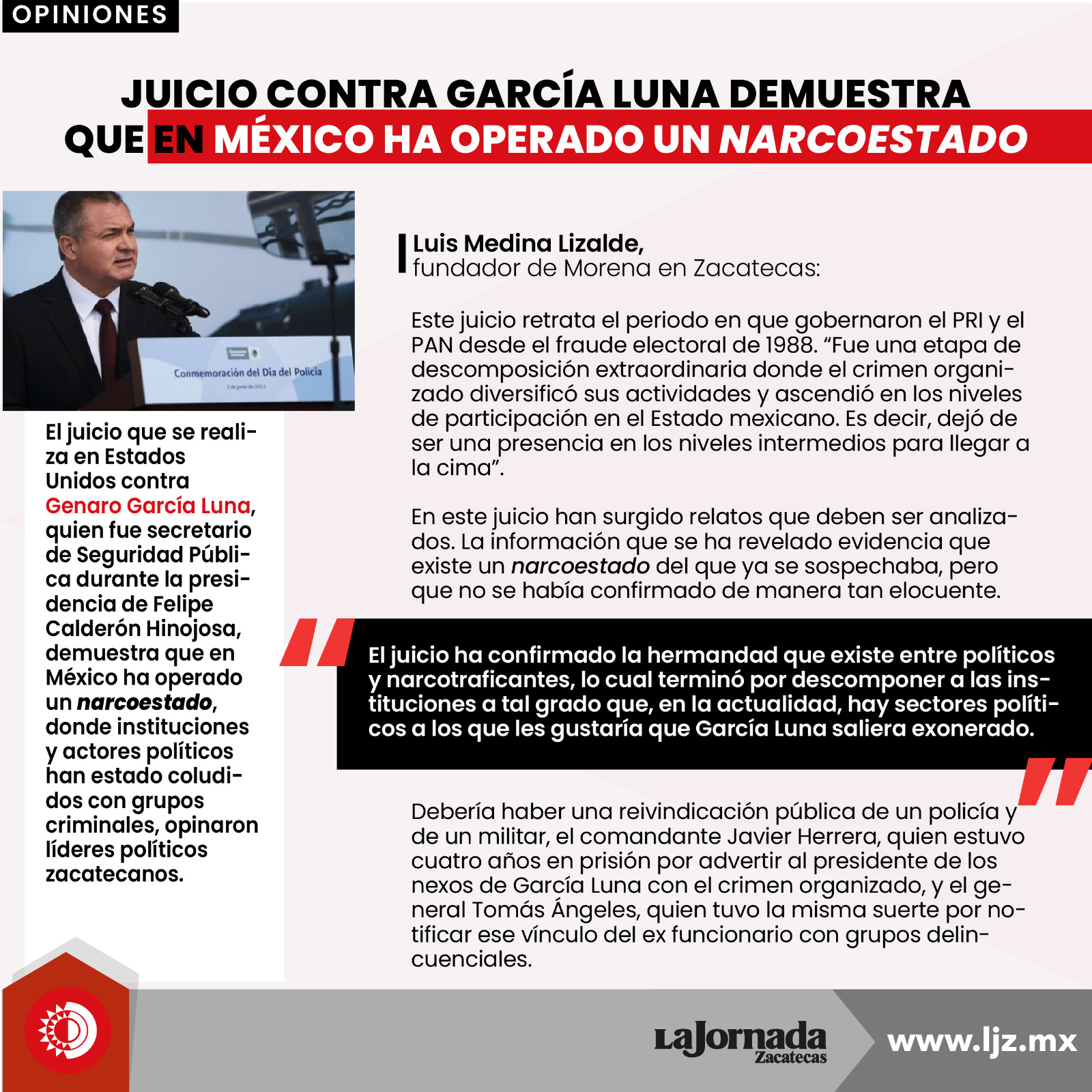 Juicio Contra García Luna Demuestra Que En México Ha Operado Un ‘narcoestado 1 La Jornada 8472