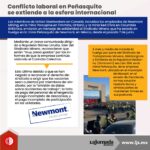 Conflicto laboral en Peñasquito se extiende a la esfera internacional