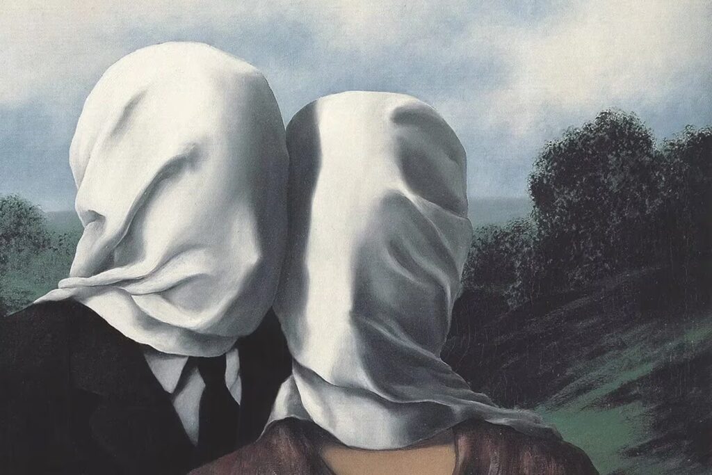 Los amantes, de René Magritte, en la Galería Nacional de Australia.