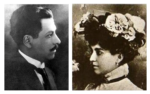 Ramón López Velarde y Margarita Quijano.