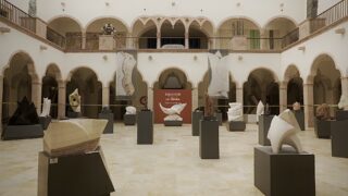 Exposición Diálogos con la tierra, de Rubén Rivera. Foto de Emilio Domínguez.