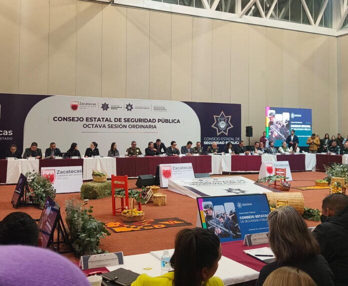 De igual forma informó sobre el avance y la planificación de la fase 1 del Complejo de Seguridad C5 en Zacatecas. Foto: Jaqueline Lares Chávez