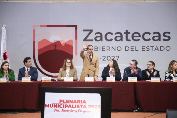 Pepe Saldívar tomó protesta como Presidente del Consejo Intermunicipal de Seguridad, región centro. Foto: Ayuntamiento de Guadalupe