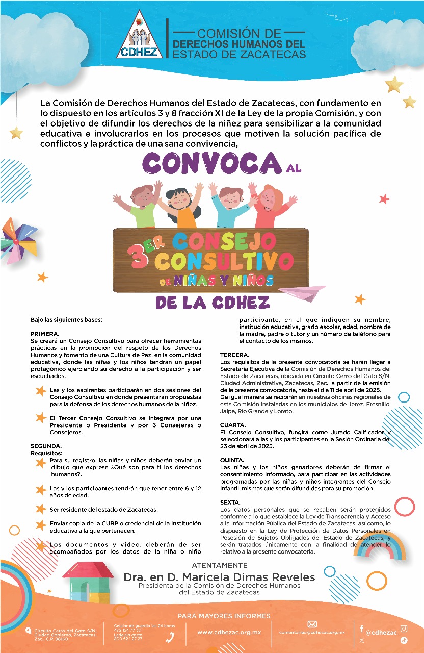 Los participantes deberán enviar un dibujo alusivo a los Derechos Humanos. Foto: Cortesía