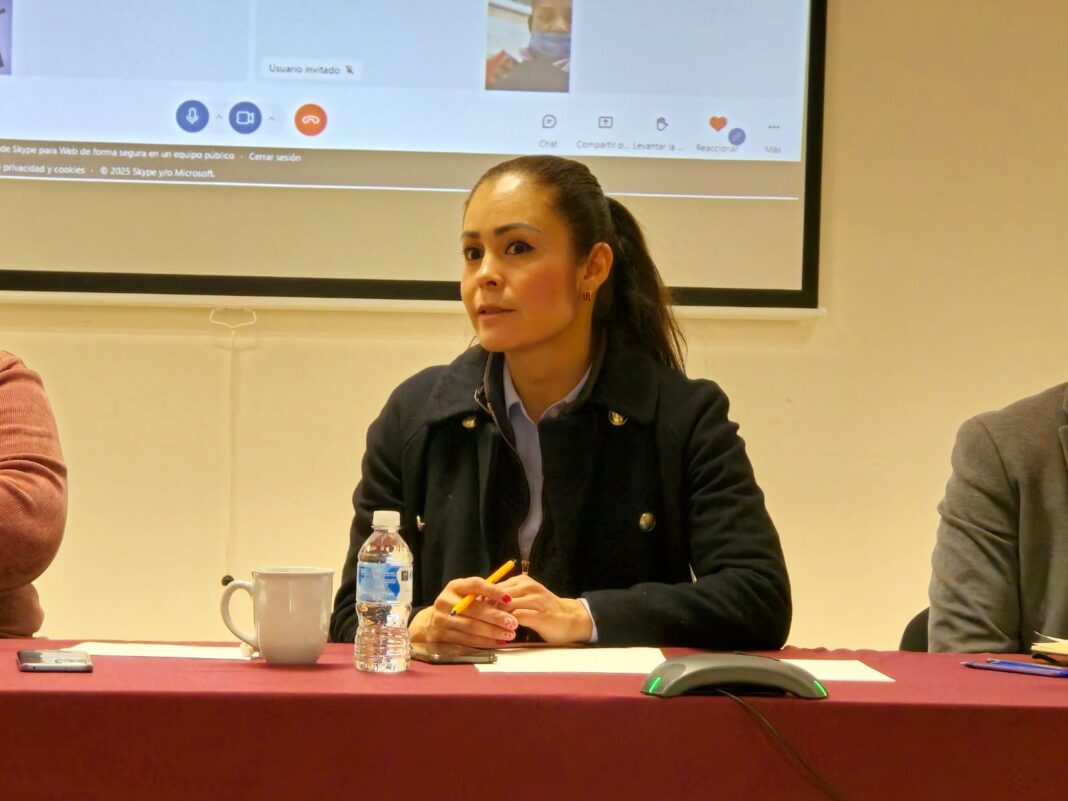 Maricela Dimas Reveles encabezó una reunión interinstitucional. Foto: Cortesía.