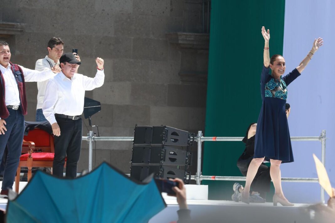 David Monreal mostró su respaldo a la presidenta Claudia Sheinbaum. Foto: Gobierno del Estado de Zacatecas