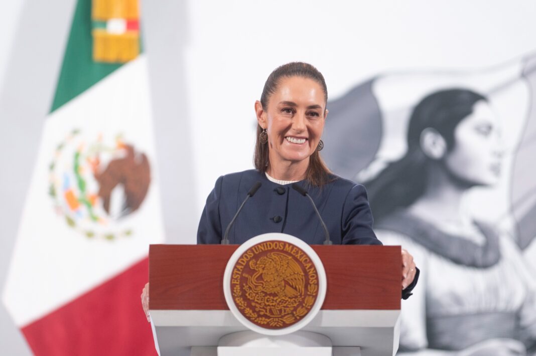 La presidenta Claudia Sheinbaum señaló que el Fondo de Pensiones establece un régimen solidario. Foto: Cortesía.