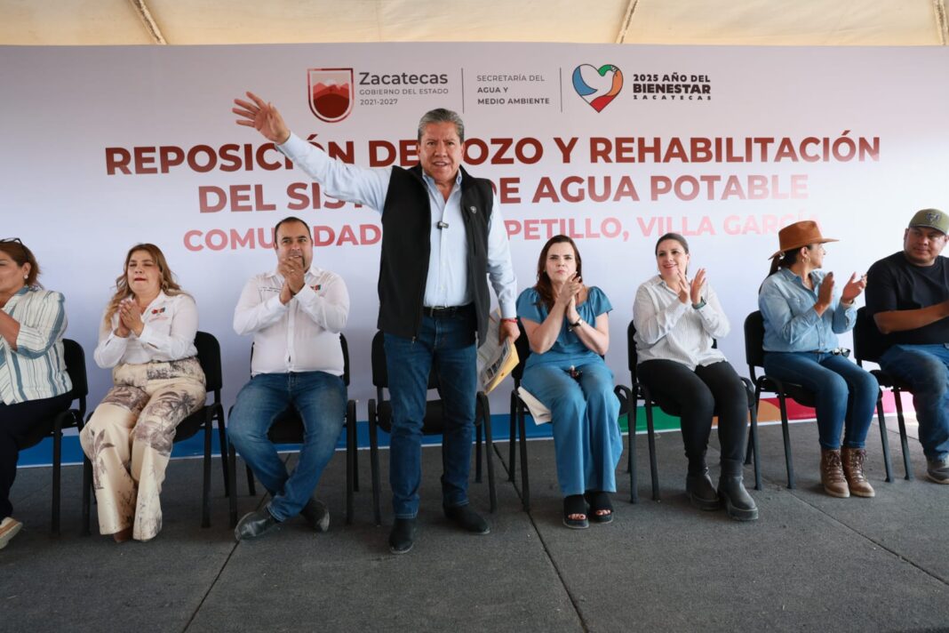 David Monreal ofrece perforar un nuevo pozo en la cabecera municipal. Foto: Godezac.
