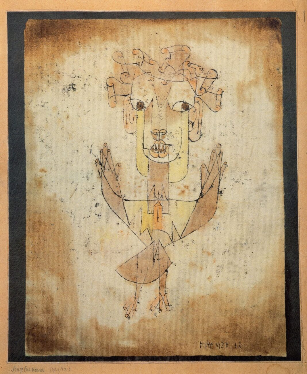 Angelus Novus. Obra de Paul Klee. 1920.