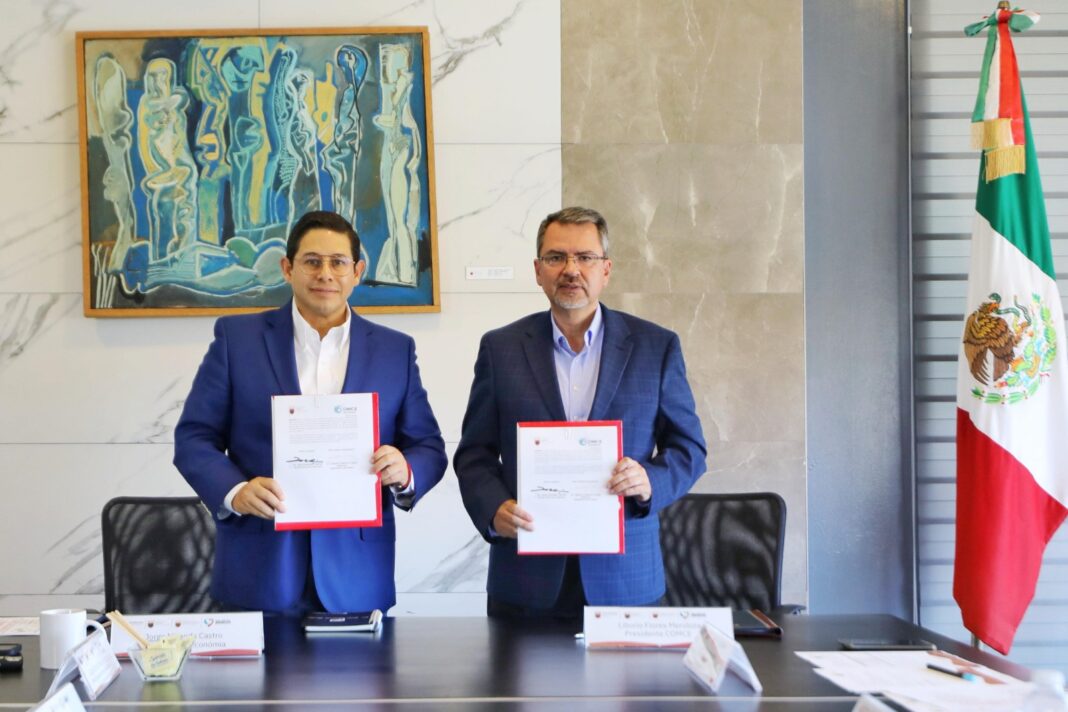Este acuerdo tiene como finalidad facilitar el acceso de las mipymes zacatecanas a los servicios y beneficios que ofrece COMCE Nacional. Foto: Cortesía.
