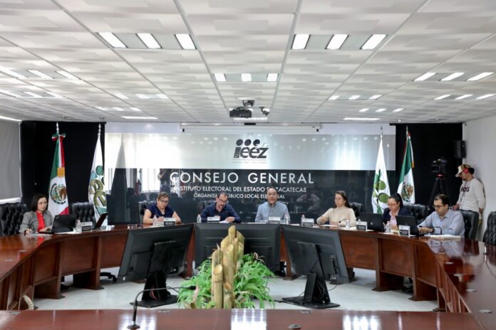 Las autoridades del IEEZ dieron a conocer los avances. Foto: Cortesía.