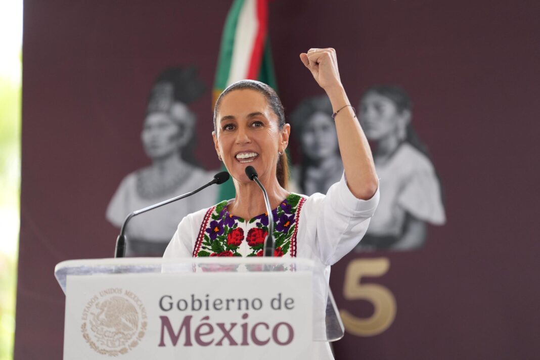 La presidenta Claudia Sheinbaum señaló que la mejor forma de abordar el tema es a través de mesas de diálogo. Foto: Cortesía.