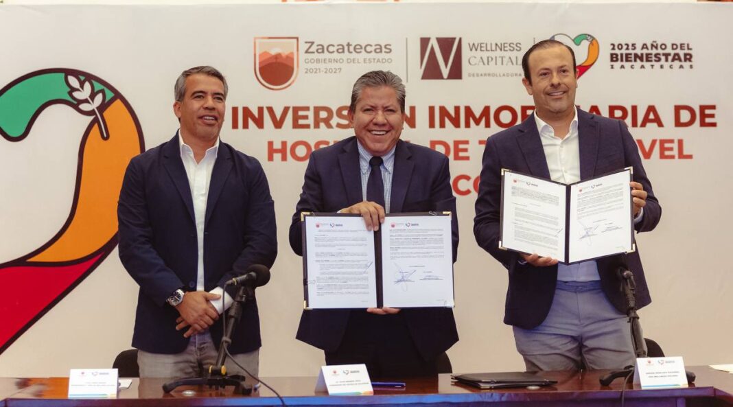 El gobernador David Monreal presentó el proyecto de inversión. Foto: Godezac.