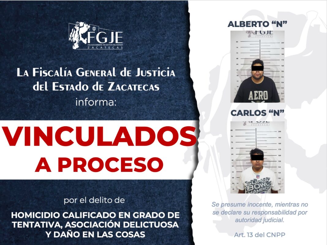 Alberto “N” originario del Estado de México y de Carlos “N” originario de Oaxaca son los vinculados. Foto: Cortesía.