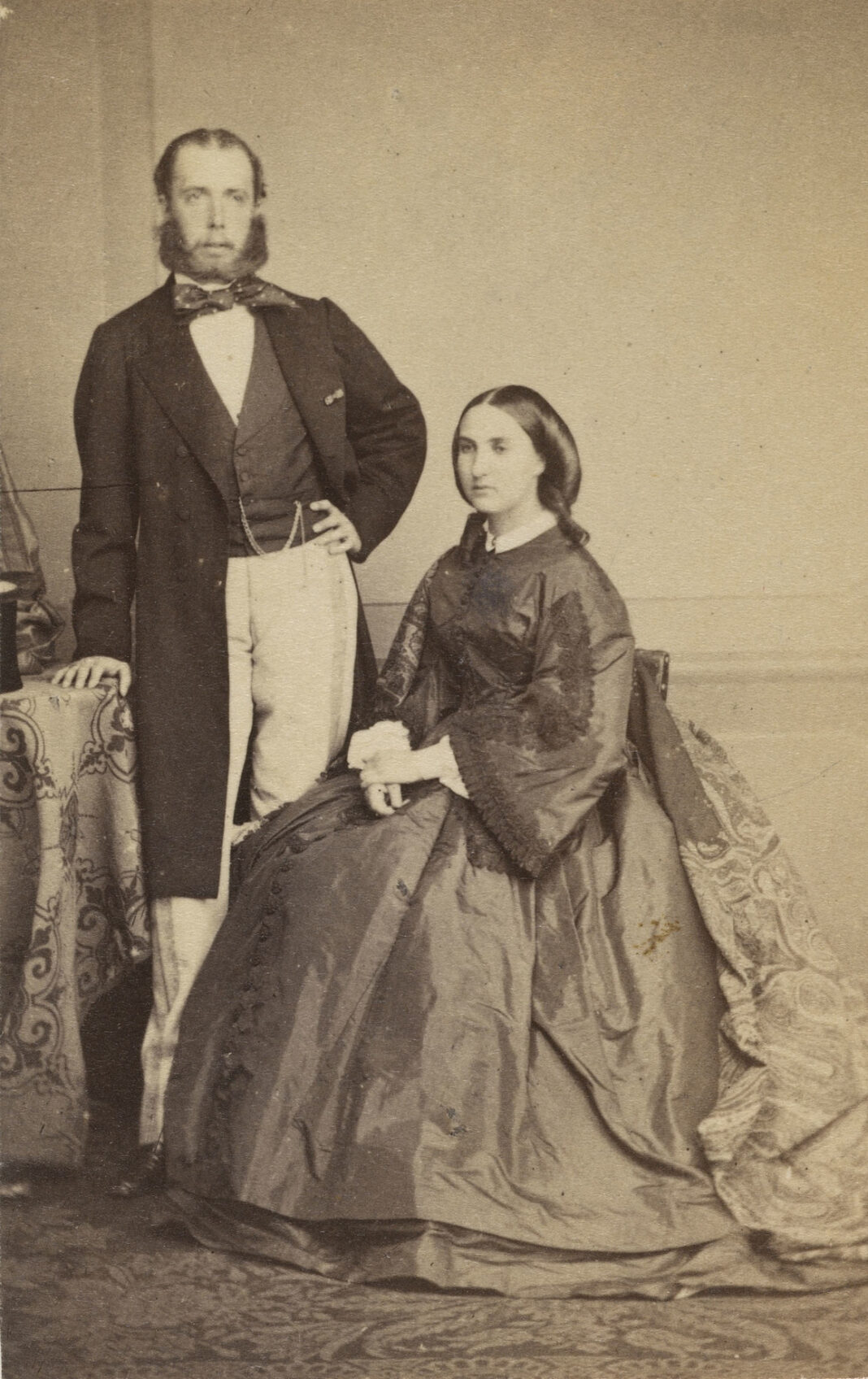 Poco antes de partir a México. Maximiliano y Carlota en 1860