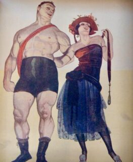 Sansón y Dalila represrntados por Ernesto García Cabral. Las dos fuerzas ¿Cuál es la que vence_ Revista de Revistas, 575, 5 de mayo 1921.