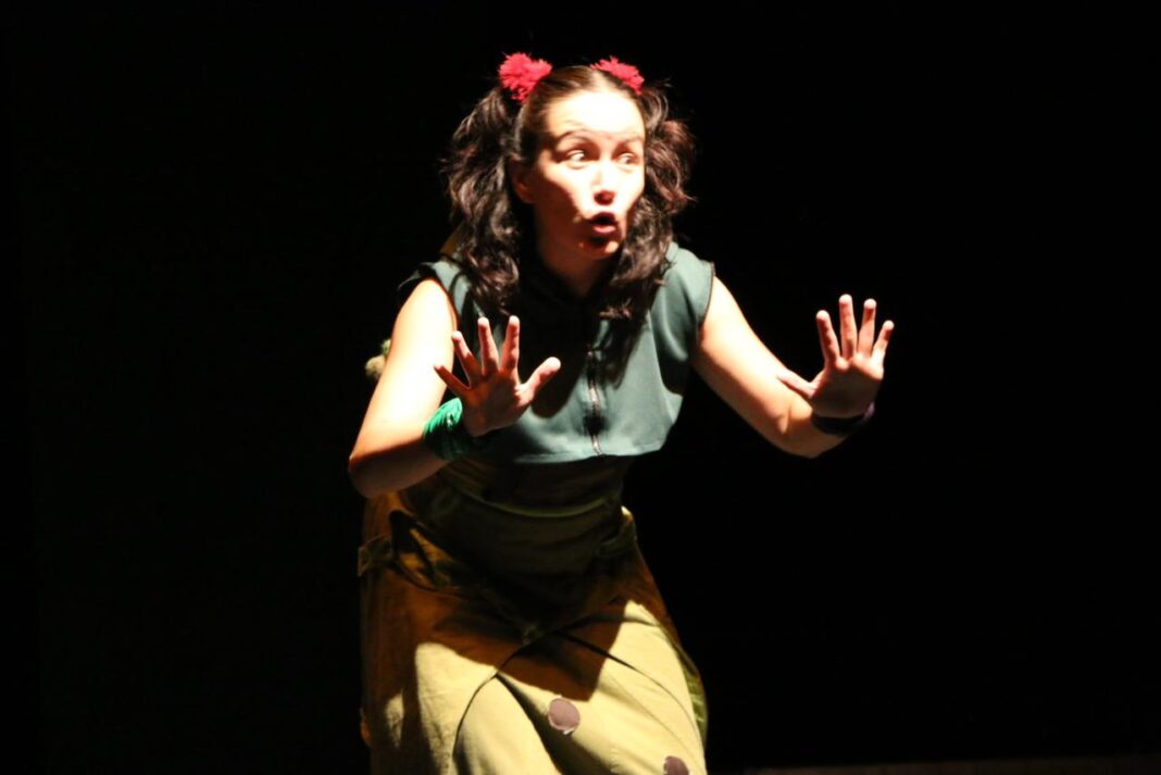 La puesta en escena narró las aventuras de una princesa que escapó de un orfanato. Foto: Cortesía.
