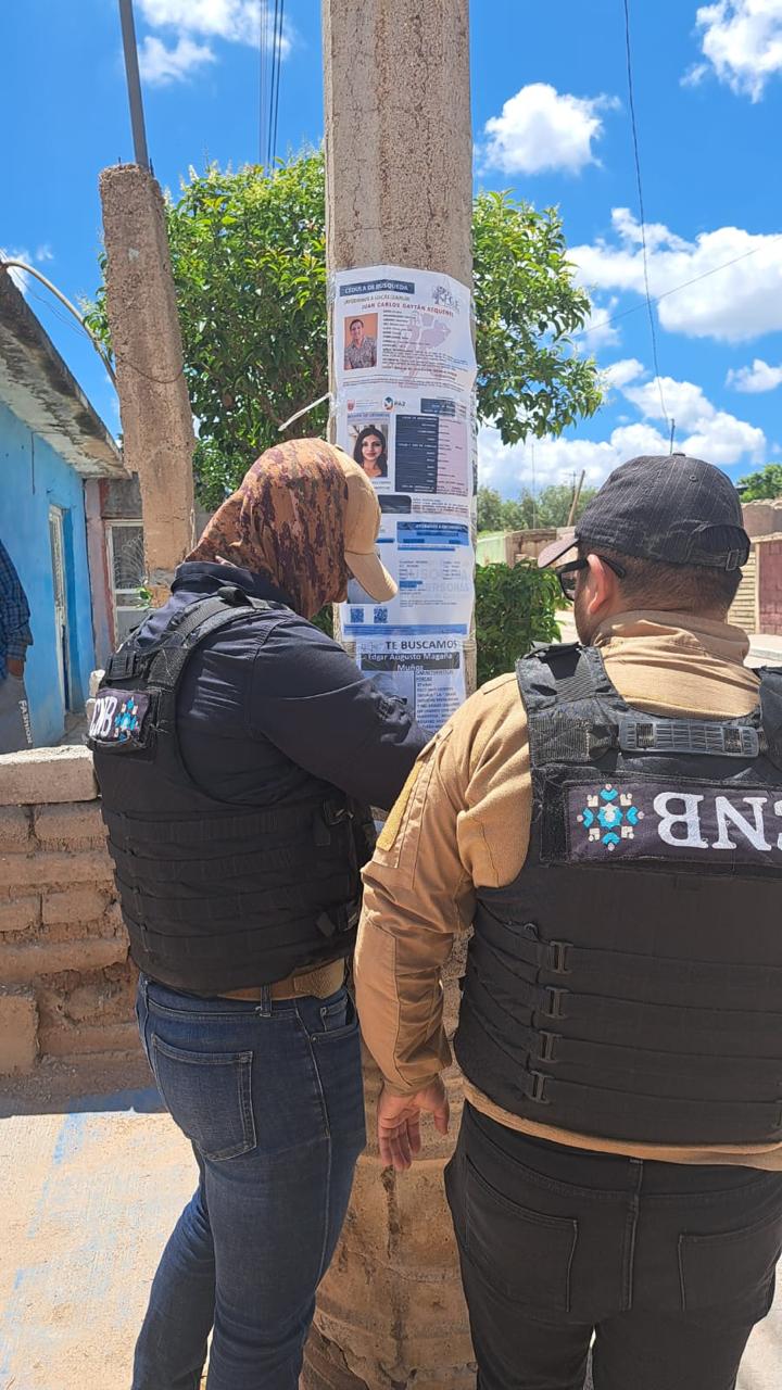 En las acciones se realizó la pega de cédulas. Foto: Cortesía.