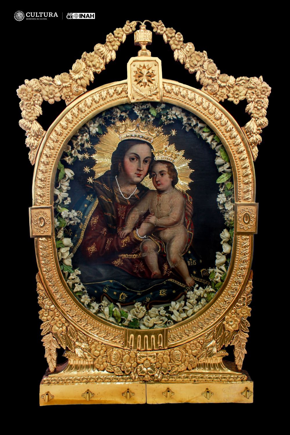 La Virgen del Refugio, pintura del Convento de Nuestra Señora de Guadalupe, Zacatecas. S. XVIII. Foto INAH