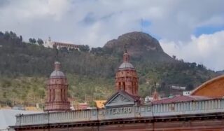 Lluvia en Zacatecas. Captura de pantalla del video de Sergio Mayorga. Julio 2025.