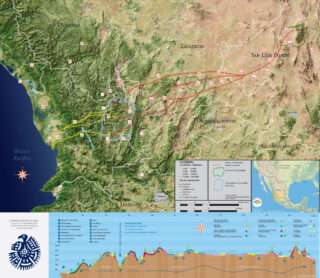 mapa corredor biocultural y amenazas