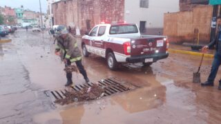 Protección Civil realizó recorridos para atender las emergencias.
