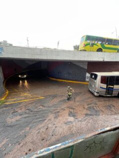Protección Civil realizó recorridos para atender las emergencias.