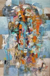 Luis Felipe de la Torre. Recogiendo soles I. Óleo sobre tela. 150 x 100 cm. 2012.