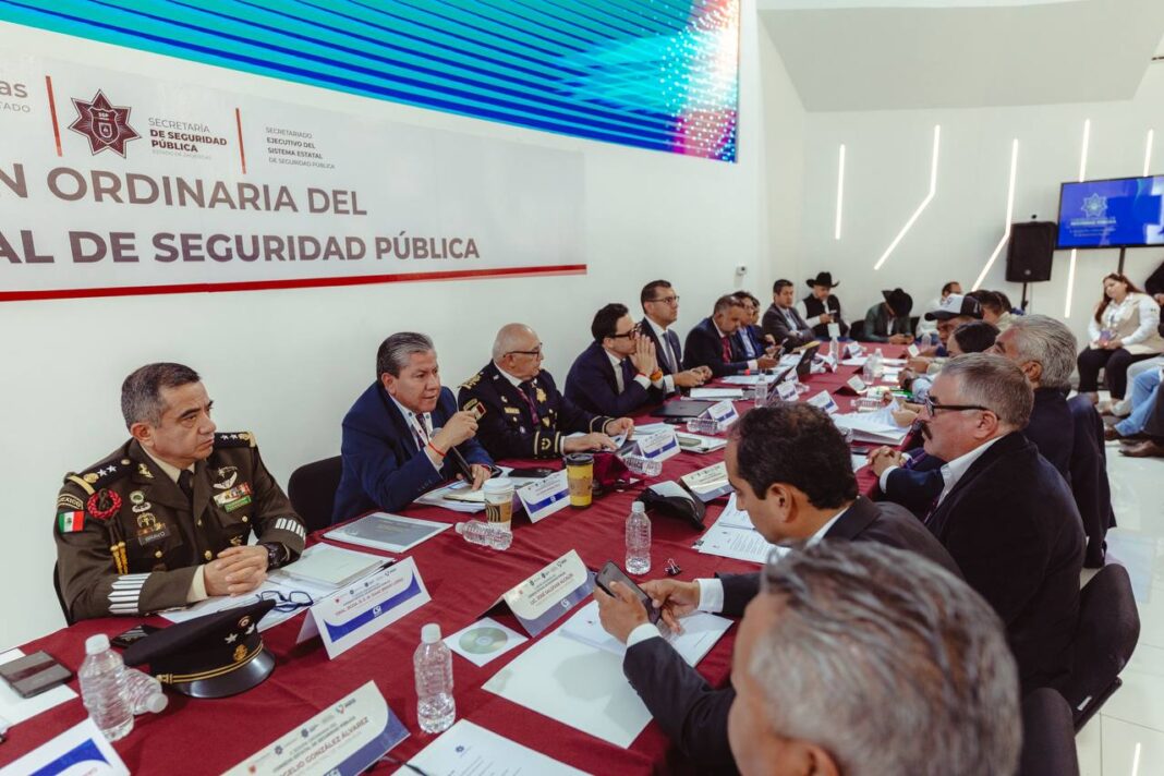 El gobernador David Monreal inauguró el Centro de Coordinación, Comando, Control, Comunicaciones, Cómputo e Inteligencia (C5i). Foto: Godezac.