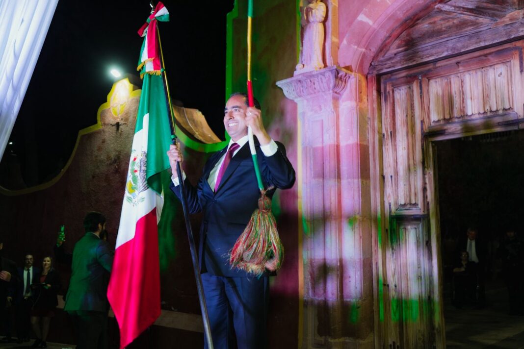 Pepe Saldívar se dirigió a los guadalupenses. Foto: Ayuntamiento de Guadalupe.