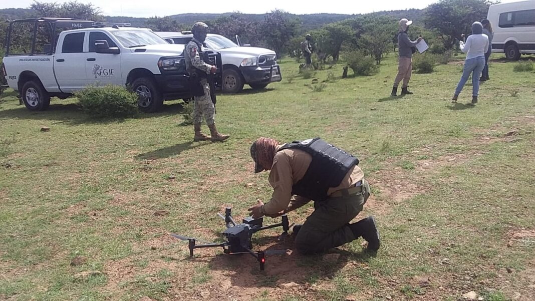 La exploración se llevó a cabo con apoyo de drones. Foto: Cortesía.