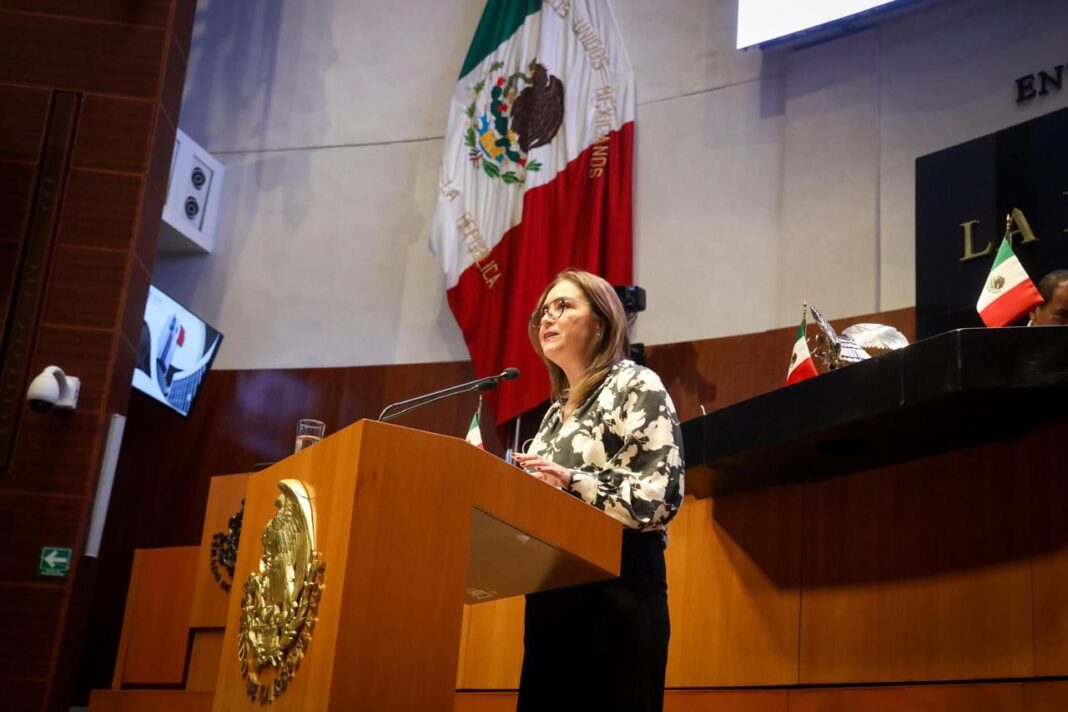 Verónica Díaz aseguró que en los gobiernos anteriores México, fue arrastrado a los niveles más altos de violencia e inseguridad. Foto: Cortesía