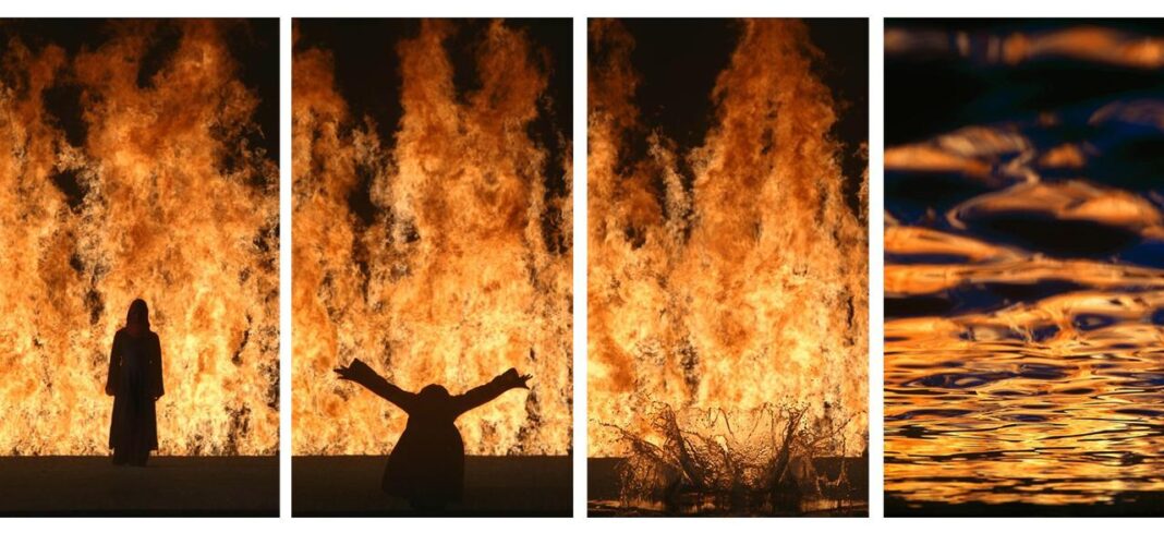 Bill Viola. Fire Woman. 2005. VideoSound Installation.