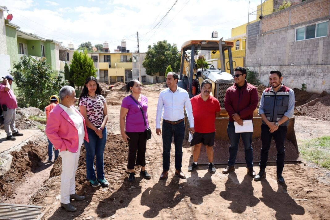 El alcalde de Guadalupe, Pepe Saldívar, supervisó las obras. Foto: Ayuntamiento de Guadalupe.