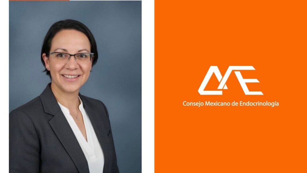 La presidenta del Consejo Mexicano de Endocrinología (CME), Dra. Edith Cárdenas Vargas llamó a mantener viva la vocación. Foto: Cortesía.