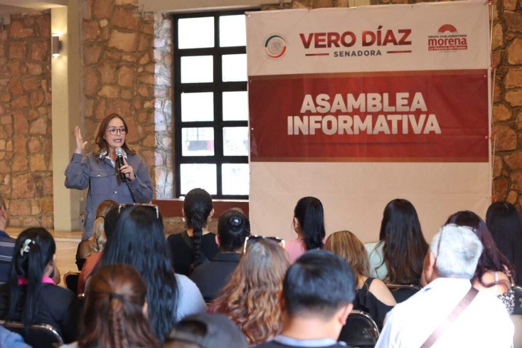 Verónia Díaz subrayó que las asambleas informativas continuarán realizándose. Foto: Cortesía.