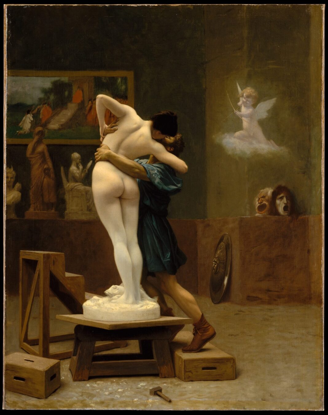 Jean-Léon Gérôme. Pygmalion and Galatea. 1890. MET. NY.