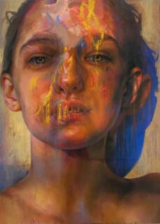 Jenny Saville. Eve. Óleo, acrílico y pastel sobre lino. 2022-2023. Colección Arora.