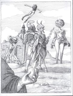 Manuel Denna. De Fábulas de una ciudad encantada. Exposición Homenaje a Manuel Denna, Unidad de medida del multiverso fantástico, en el Museo Zacatecano.