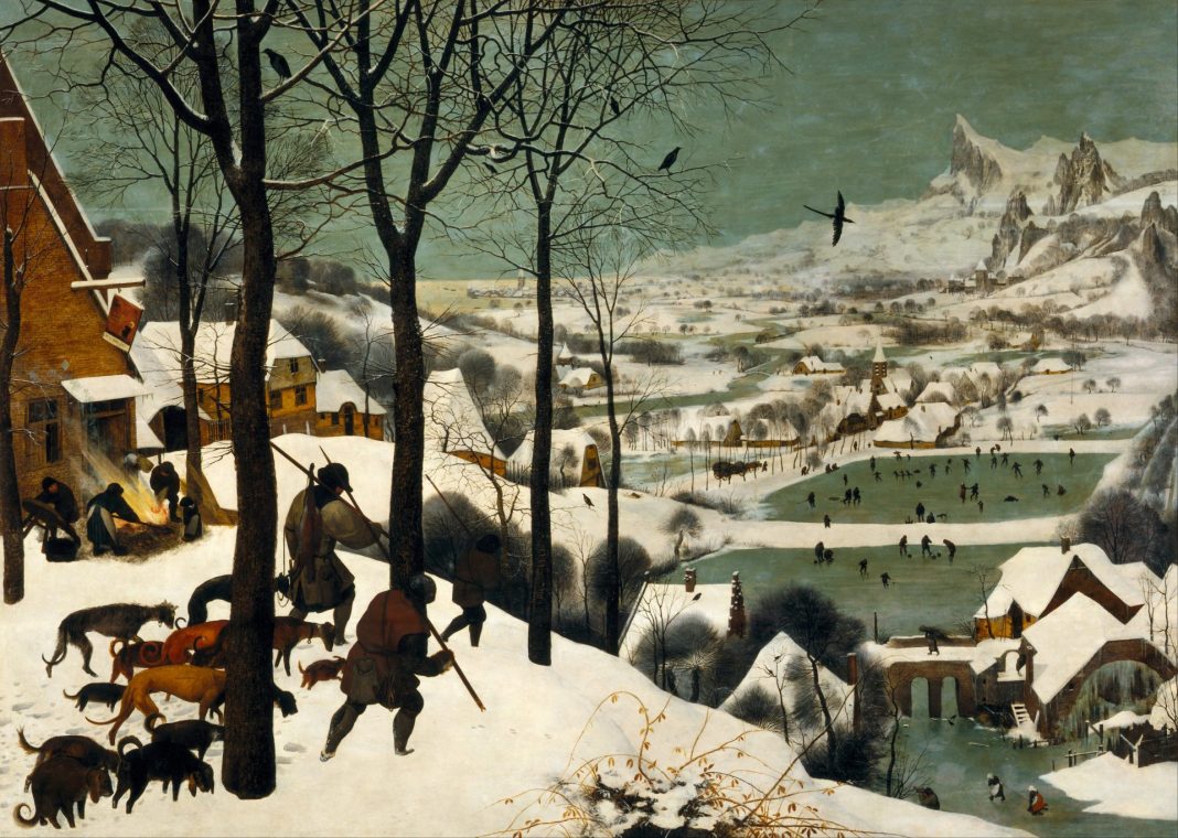 Pieter Bruegel. Los cazadores en la nieve. 1565. Kunsthistorisches Museum, Vienna.