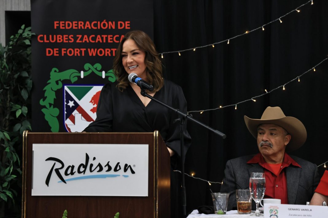 Verónica Díaz reconoció el papel histórico de los clubes de migrantes. Foto: Cortesía.