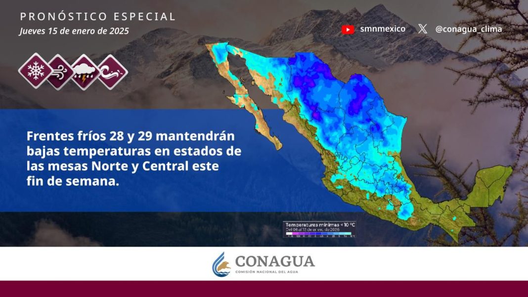 Frentes Fríos en México: Heladas, Lluvias y Vientos que Congelarán el Fin de Semana