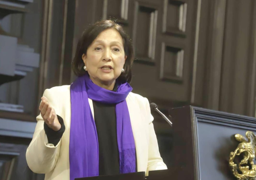 Amalia García hizo un llamado a la unidad y a la causa común de las mujeres. Foto: Cortesía.