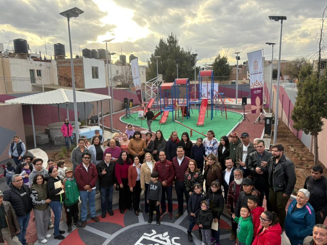 Nuevo parque impulsa convivencia y deporte. Foto: Ayuntamiento de Guadalupe.
