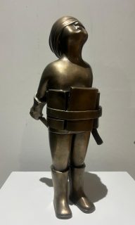 Poemas de guerra. Bronce a la cera perdida.