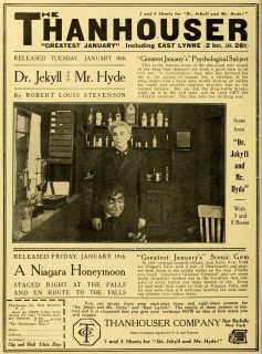 Anuncio de Thanhouser de Moving Picture World. Enero de 1912