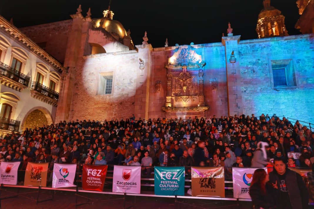 Los eventos del Festival Cultural Zacatecas 2026 han registrado llenos totales. Foto: Godezac.