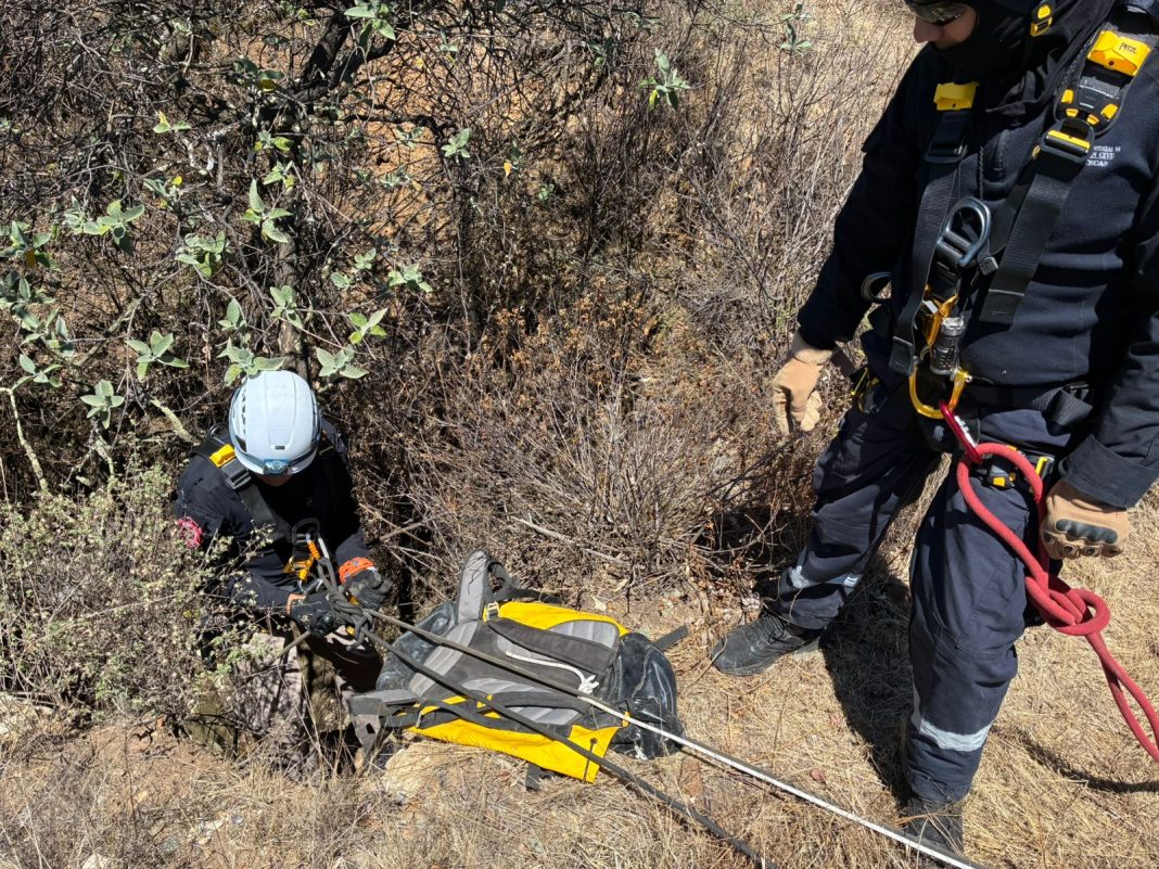 Durante las acciones emprendidas este jueves, se utilizaron drones, georadares, herramientas de mano y cámaras de pozo profundo. Foto: Cortesía.
